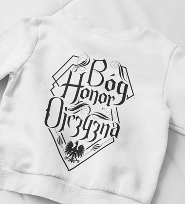 Bluza dziecięca B-H-O NAPIS CZARNY